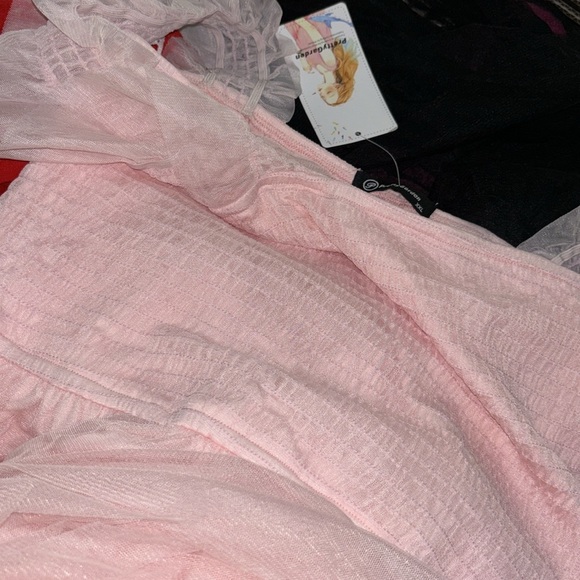 PRETTYGARDEN  Sleeveless Smocked Ruffle Tulle Flowy Beach Sundress - Picture 5 of 6